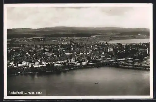 AK Radolfzell, Gesamtansicht vom Flugzeug aus gesehen
