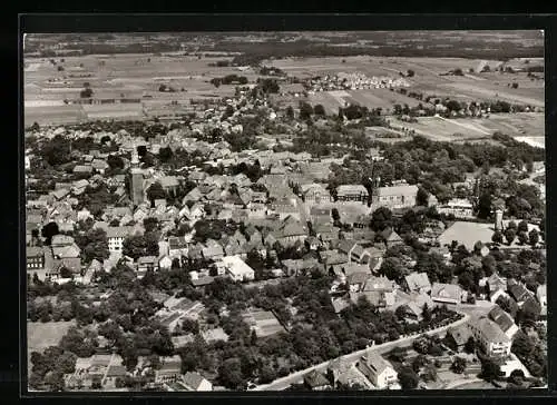 AK Quakenbrück, Gesamtansicht vom Flugzeug aus gesehen
