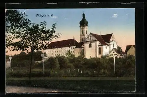 AK Ehingen a. D., Blick zur Kirche