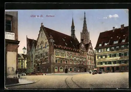 AK Ulm a. D., Rathaus, Wappen