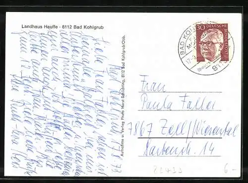 AK Bad Kohlgrub, Landhaus Hauffe
