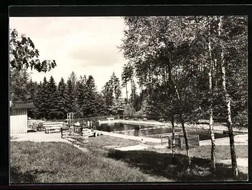 AK Schöna /Sächs. Schweiz, Waldbad