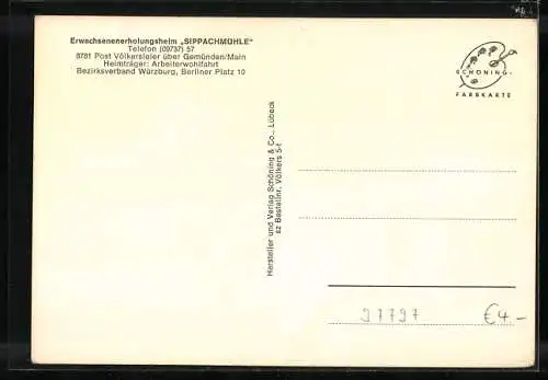 AK Völkersleier, Erwachsenenerholungsheim Sippachmühle