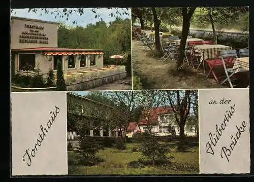 AK Berlin-Wannsee, Gaststätte Forsthaus an der Hubertusbrücke K. Schulze, Stöpchenweg 43 /45