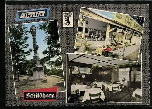 AK Berlin-Schildhorn, Café-Restaurant Wally Kleinke