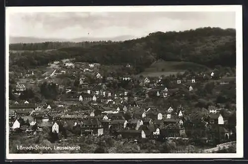 AK Lörrach-Stetten, Teilansicht aus der Vogelschau