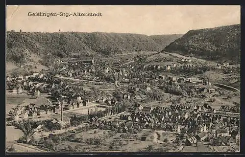 AK Geislingen /Stg., Gesamtansicht aus der Vogelschau