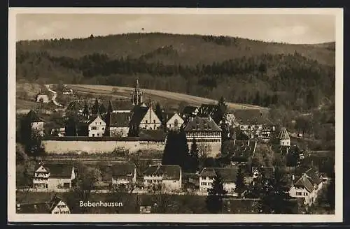 AK Bebenhausen, Ortsansicht mit Stadtmauer