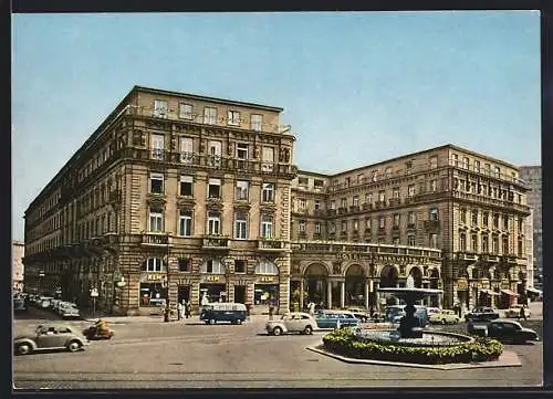 AK Frankfurt a. M., Hotel Frankfurter Hof mit Strasse