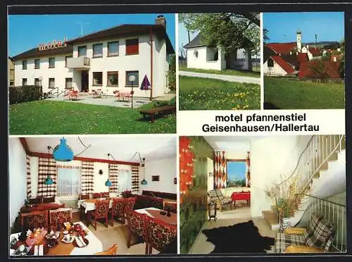 AK Geisenhausen /Hallertau, Motel Pfannenstiel, Kysostrasse 21, Innenansichten