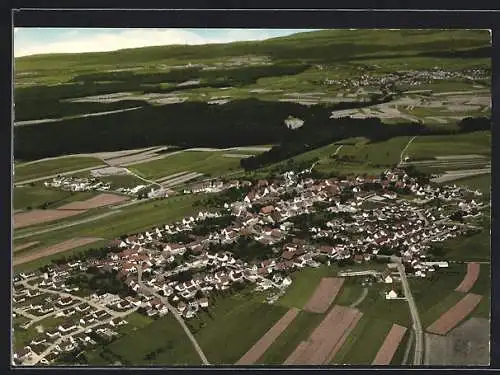 AK Dauchingen, Teilansicht mit Strassenpartien