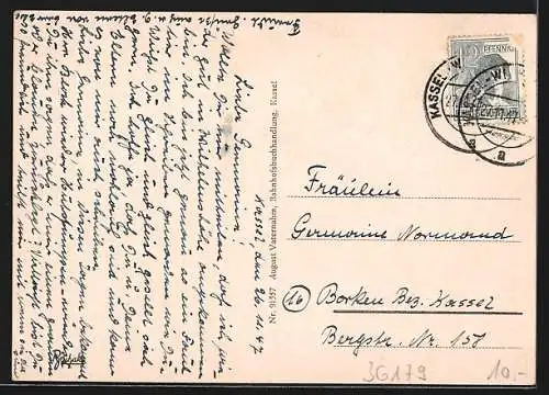 AK Bebra, Nürnberger Strasse mit Geschäften