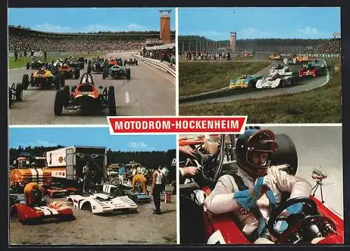 AK Hockenheim, Motodrom mit Rennstrecke & Rennwagen