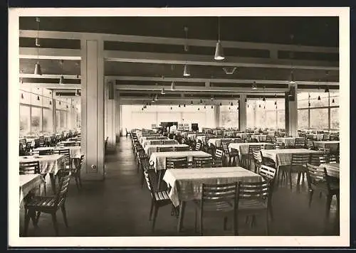 AK Augsburg, Gasthaus am Rosenau-Stadion, Innenansicht