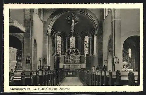 AK Papenburg /Ems, St. Michaeliskirche, Innenansicht