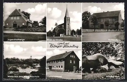 AK Börger-Hümmling, Jugendherberge, Kirche, Gemeindeamt