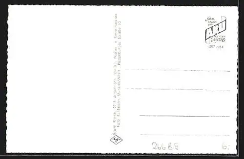 AK Augustfehn /Oldb., Mühlenstrasse mit Geschäften und Windmühle