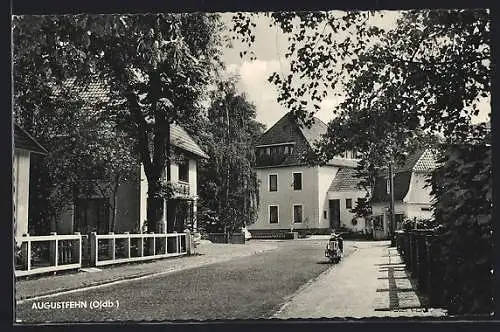 AK Augustfehn /Oldb., Strassenpartie