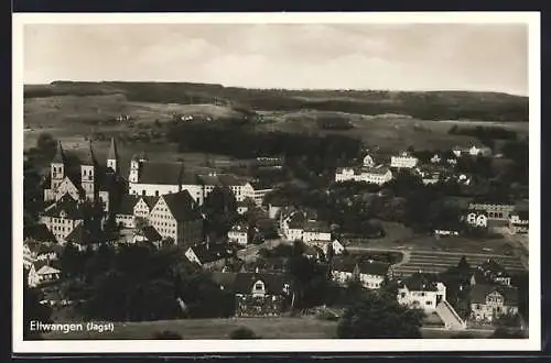 AK Ellwangen /Jagst, Ortsansicht mit Umgebung aus der Vogelschau