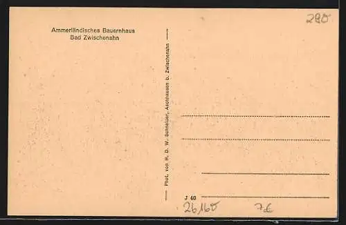 AK Bad Zwischenahn, Ammerländisches Bauernhaus
