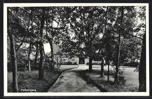 AK Hatten, Schullandheim Sandkrug, Parkeingang