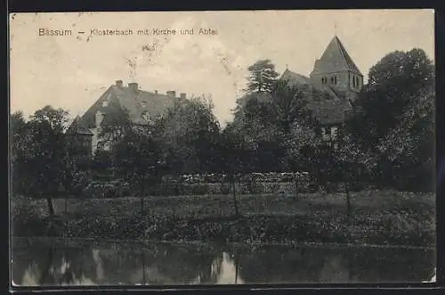 AK Bassum, Klosterbach mit Kirche und Abtei