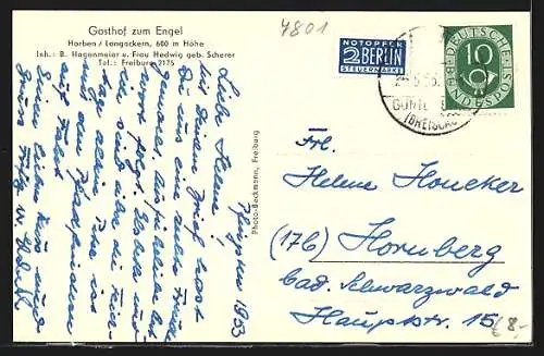 AK Horben-Langackern, Gasthof zum Engel