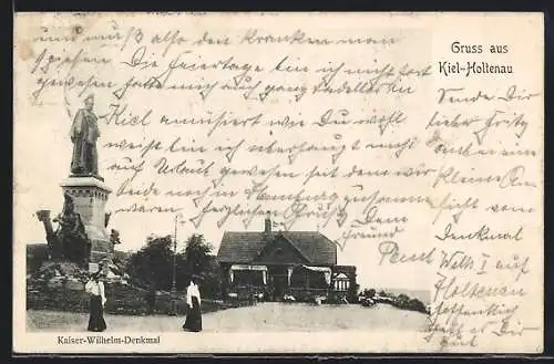 AK Kiel-Holtenau, Kaiser-Wilhelm-Denkmal