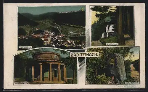 AK Bad Teinach, Wilhelmshöhe, Adolfshöhe, Scheffelhöhe