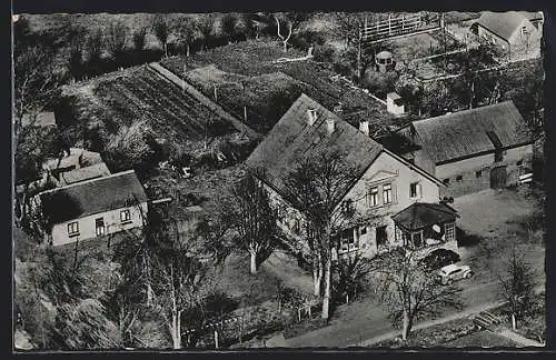 AK Oberhammelwarden, Gasthaus Schützenhaus aus der Vogelschau