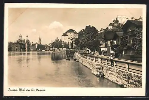AK Passau, Blick von der Ilzstadt