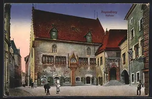 AK Regensburg, Partie am Rathaus