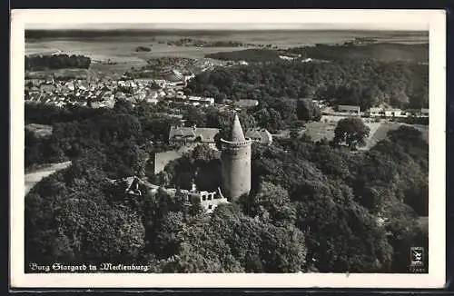 AK Stargard in Mecklenburg, Blick auf Burg Stargard