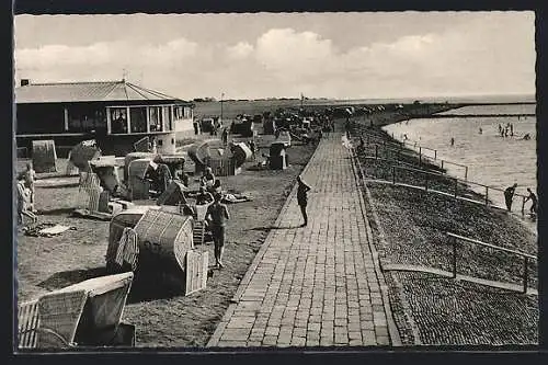 AK Tossens, Strandkörbe am Meer
