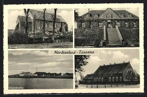 AK Tossens, Strandhalle, Schloss und Schule