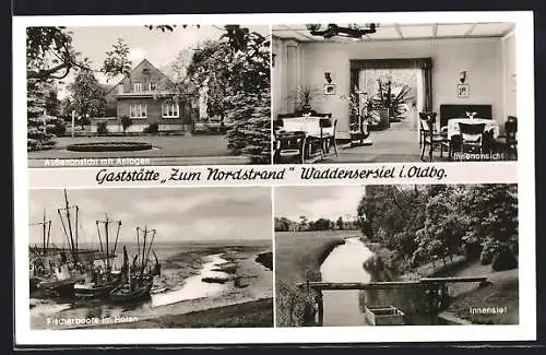 AK Waddensersiel i. Oldbg., Gaststätte Zum Nordstrand, Besitzer Willi Peters