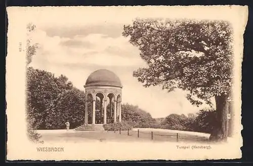 AK Wiesbaden, Tempel auf dem Neroberg