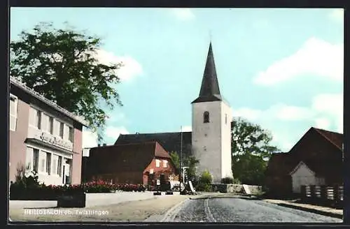 AK Heiligenloh üb. Twistringen, Partie an der Kirche