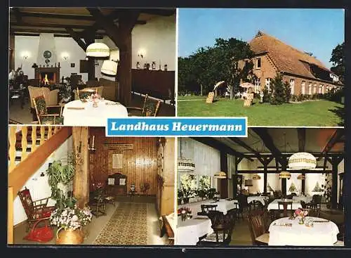 AK Sandhatten in Oldenburg, Private Altenpension Landhaus Heuermann mit Innenansichten, Feldtorstrasse 1