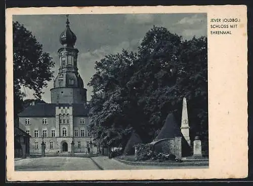 AK Jever /Oldbg., Schloss mit Ehrenmal