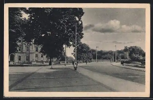 AK Oranienburg, Louisenplatz und Schlossbrücke