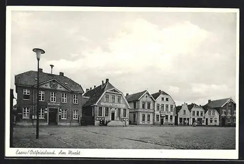 AK Esens, Am Marktplatz, Wieting's Hotel