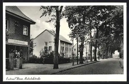 AK Eystrup / Weser, Geschäft auf der Bahnhofstrasse