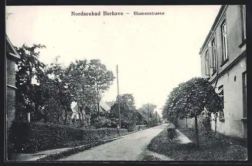 AK Burhave, Blick in die Blumenstrasse