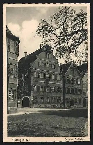 AK Ellwangen a. I., Partie am Marktplatz