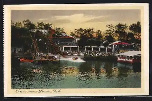 AK Berlin-Halensee, Wasserrutsche im Lunapark