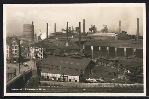 AK Dortmund, Blick auf das Eisenwerk Union