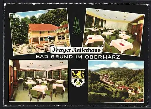 AK Bad Grund im Oberharz, Iberger Cafe, Innenansichten