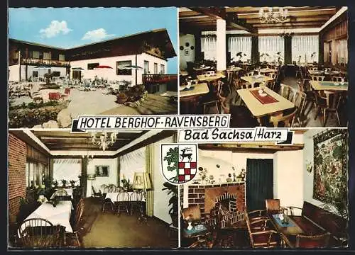 AK Bad Sachsa /Harz, Hotel Berghof Ravensberg, Innenansichten