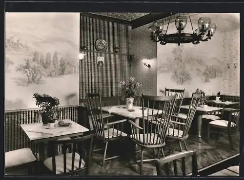 AK Witzenhausen /Werratal, Hotel Goldener Löwe, Ratsstube, Innenansicht